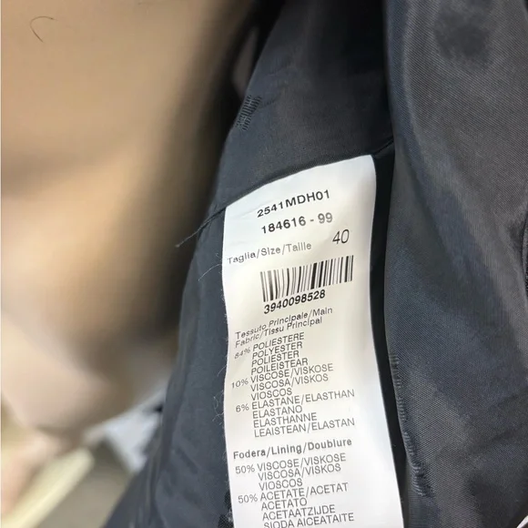 MSGM Crepe Polyester Fringe Motorcycle Jacket